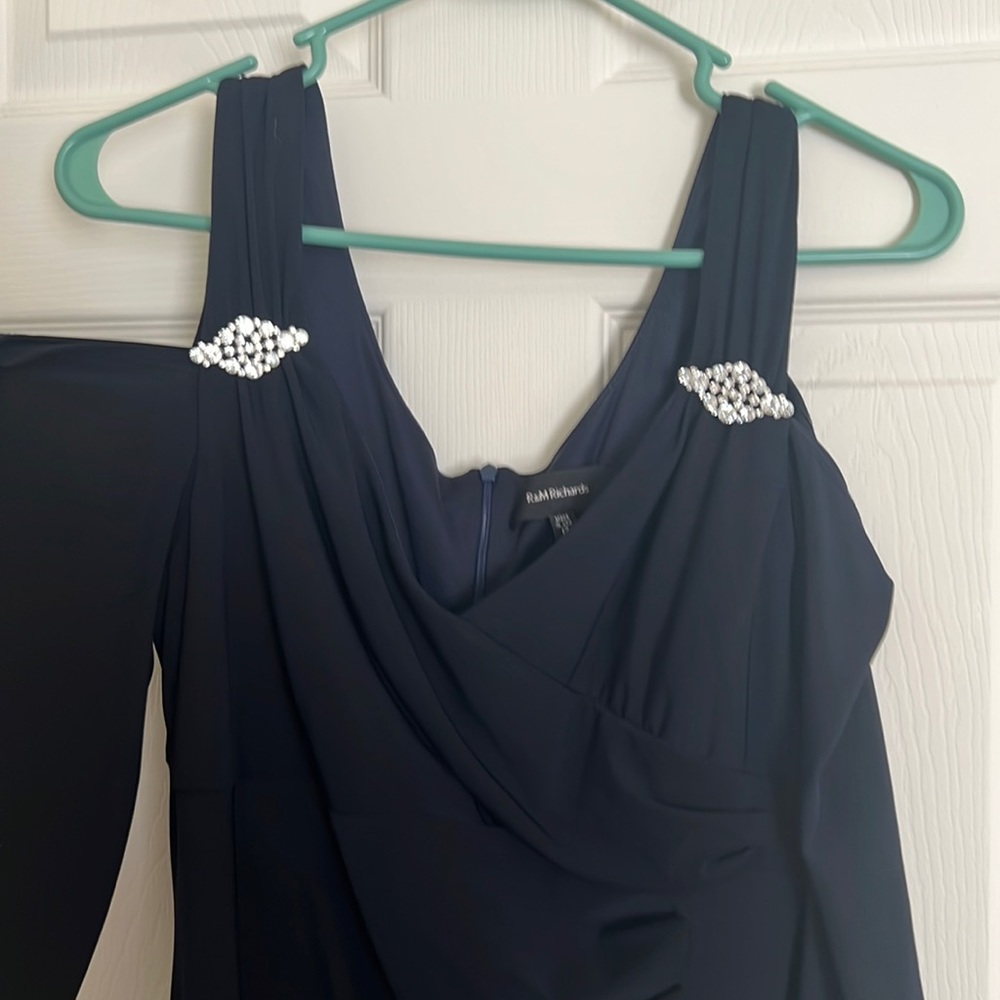 R&M Richards full length gown, worn once Size 12